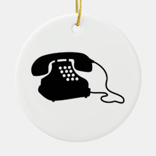 Ornamento De Cerâmica Telefone retro