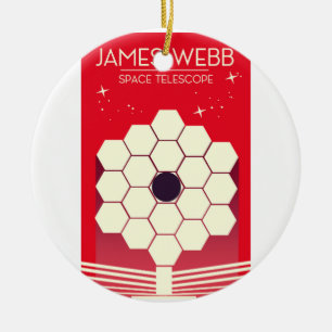Ornamento De Cerâmica telescópio espacial james webb,