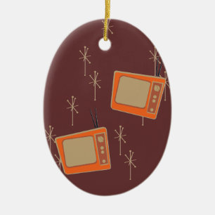 Ornamento De Cerâmica Televisão Torna Todo Mundo Feliz! TVs em queda