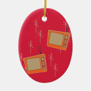 Ornamento De Cerâmica Televisão Torna Todo Mundo Feliz! TVs em queda