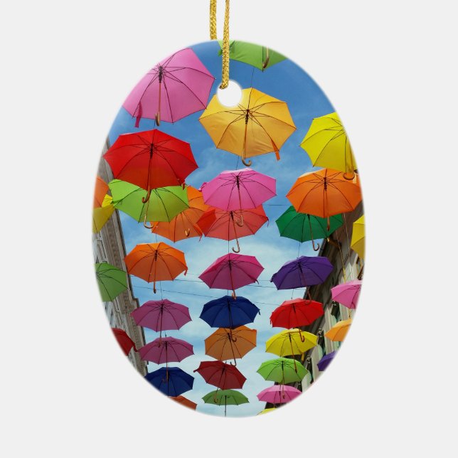 Ornamento De Cerâmica Telhado dos guarda-chuvas (Verso)