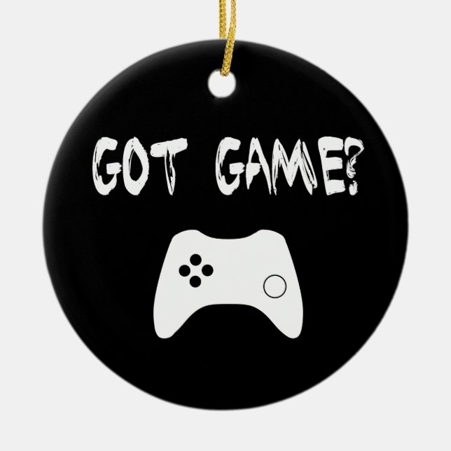Ornamento De Cerâmica Tem Jogo? Engraçado Gamer Ornament (Frente)