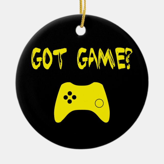 Ornamento De Cerâmica Tem Jogo? Engraçado Gamer Ornament (Frente)