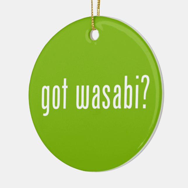 Ornamento De Cerâmica tem o wasabi? (Esquerda)