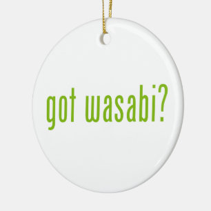 Ornamento De Cerâmica tem wasabi?