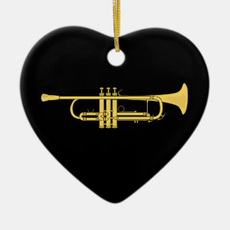 Ornamento De Cerâmica Tema da música da trombeta dourada
