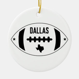 Ornamento De Cerâmica Tema De Futebol Dallas