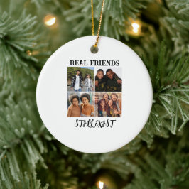 Ornamento De Cerâmica Temp de Fotografia personalizada "verdadeiros amig
