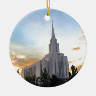 Ornamento De Cerâmica templo mórmon Oquirrh Mountain Utah LDS