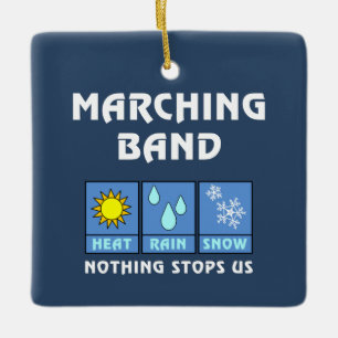 Ornamento De Cerâmica Tempo da Banda de Marcha