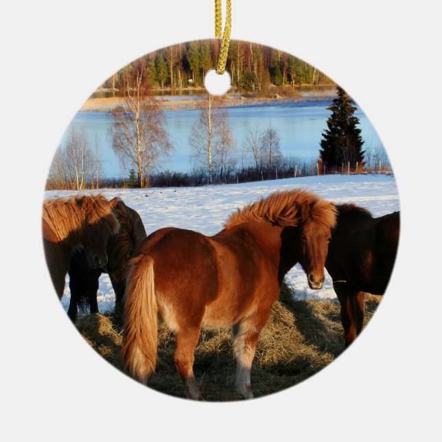 Ornamento De Cerâmica Tempo de alimentação (Frente)