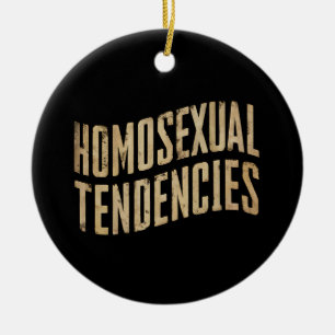 Ornamento De Cerâmica Tendências homossexuais Gay do Orgulho Lésbico LGB