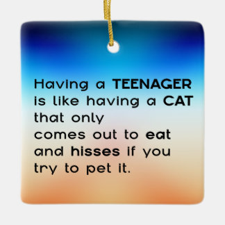 Ornamento De Cerâmica Tendo um adolescente...