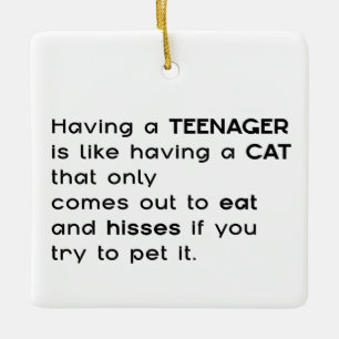 Ornamento De Cerâmica Tendo um adolescente...