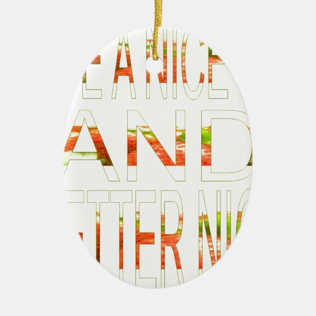 Ornamento De Cerâmica Tenha um belo dia (Frente)