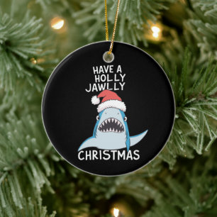 Ornamento De Cerâmica Tenha Um Natal Holly Jawly Sarcástico Filme