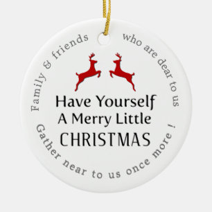 Ornamento De Cerâmica Tenham Uma Feliz De Uma Revista De Natal Cl