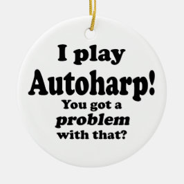 Ornamento De Cerâmica Tenho Um Problema Com Isso, Autoharp