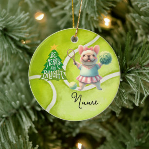 Ornamento De Cerâmica Tênis Natal com tênis para jogador feminino