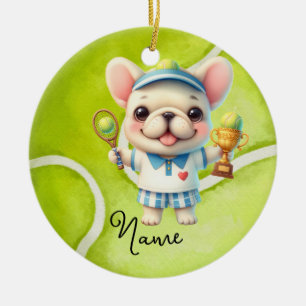 Ornamento De Cerâmica Tênis Natal para Jogador