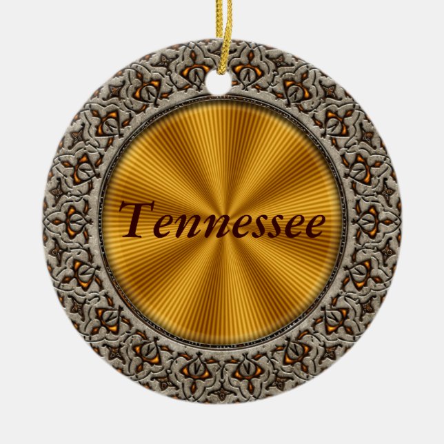 Ornamento De Cerâmica Tennessee (Frente)