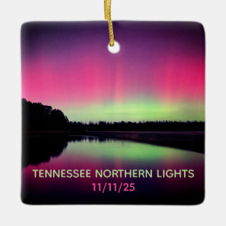 Ornamento De Cerâmica Tennessee Northern Lights Ornament