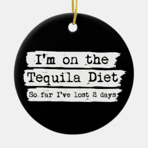 Ornamento De Cerâmica Tequila Diet Ornament