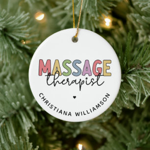 Ornamento De Cerâmica Terapêutica de Massagem Personalizada Presentes