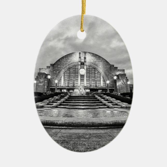 Ornamento De Cerâmica Terminal da união de Cincinnati (Frente)