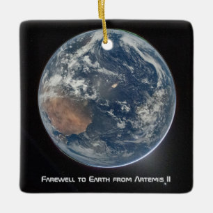Ornamento De Cerâmica Terra a partir de Artemis II