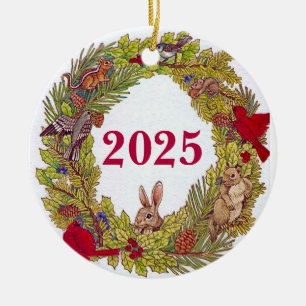 Ornamento De Cerâmica Terra de Férias da Natureza