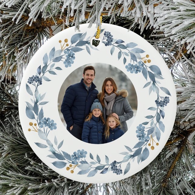 Ornamento De Cerâmica Terra Verde Azul Elegante (Criador carregado)