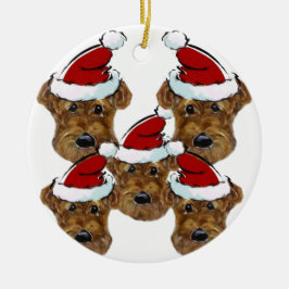 ORNAMENTO DE CERÂMICA TERRIER AIREDALE