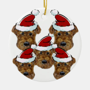 ORNAMENTO DE CERÂMICA TERRIER AIREDALE