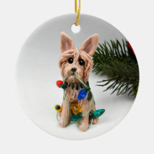 Ornamento De Cerâmica Terrier australiano