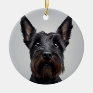 Ornamento De Cerâmica Terrier escocês