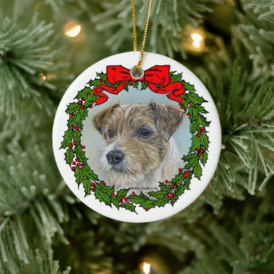 Ornamento De Cerâmica Terrier Parson Russel