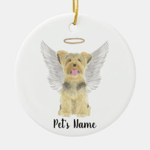 Ornamento De Cerâmica Terrier Yorkshire Yorkie Simpatia Memorial