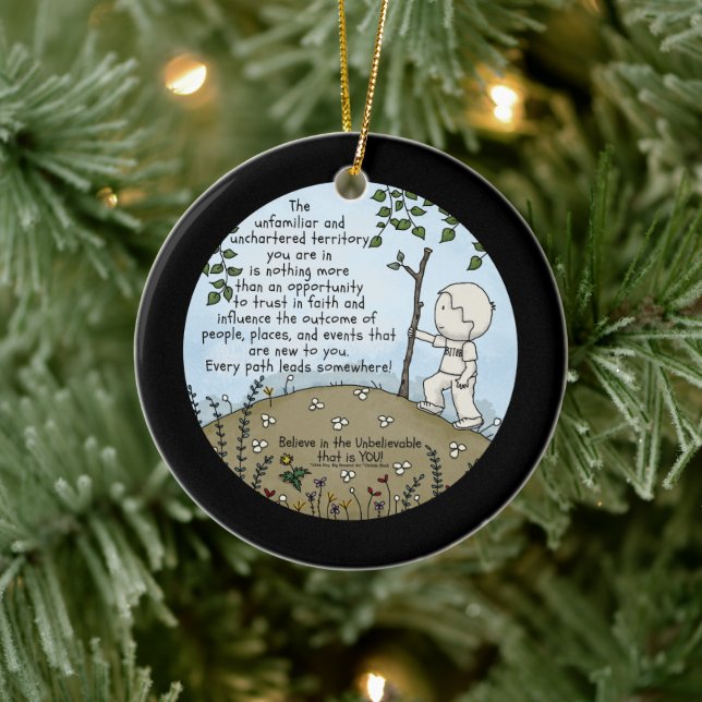 Ornamento De Cerâmica Território Não Fretado (Árvore)