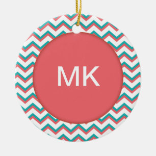 Ornamento De Cerâmica Teste padrão de Chevron do sudoeste