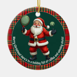 Ornamento De Cerâmica 🎾🎄Texto personalizado, Decorar a Quadra