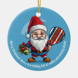Ornamento De Cerâmica 🎾🎄Texto personalizado, Jingle Smash