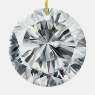 Ornamento De Cerâmica Textura de Diamante com Espumante abril