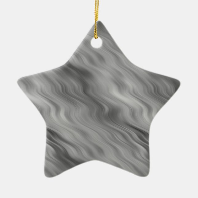 Ornamento De Cerâmica Textura em onda Rosa preto (Frente)