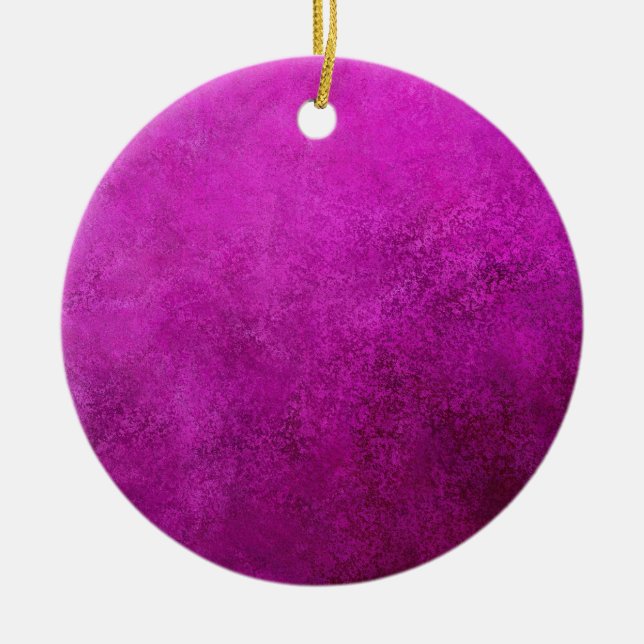 Ornamento De Cerâmica Textura Roxa (Frente)