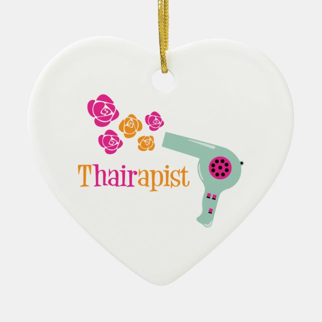 Ornamento De Cerâmica Thairapist (Frente)