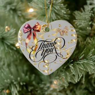 Ornamento De Cerâmica Thank You Ceramic Ornament