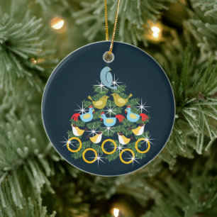 Ornamento De Cerâmica the 12 days of Christmas