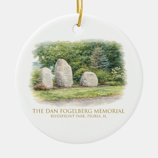 Ornamento De Cerâmica The Dan Fogelberg Memorial Christmas Ornament (Frente)