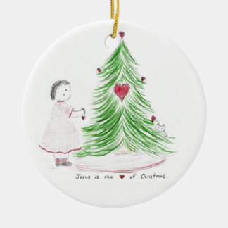 Ornamento De Cerâmica The_heart_of_christmas